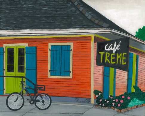 Cafe Treme by Hope Parker | Original Oil on Canvas
Limited Prints Available Only Cafe Treme